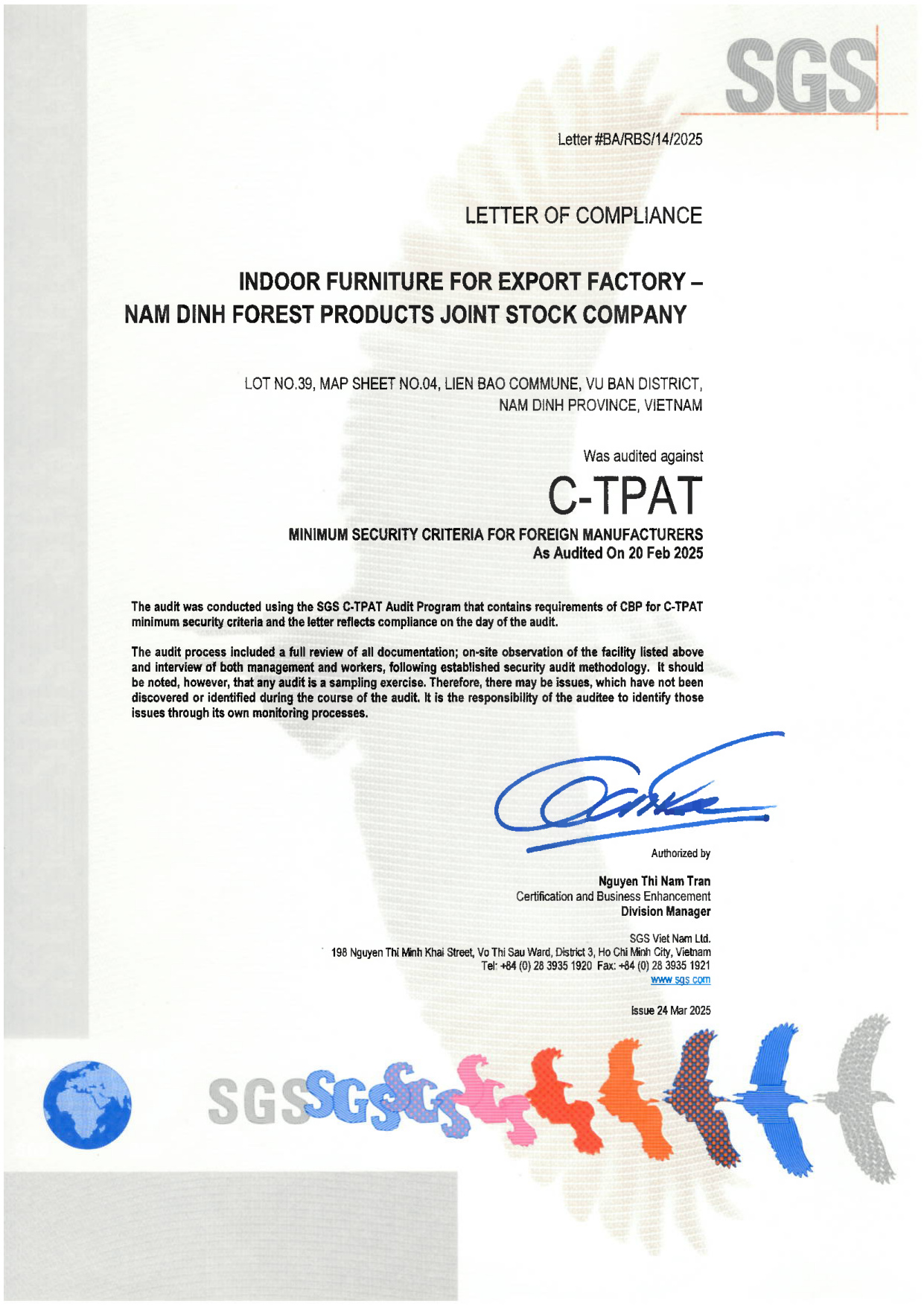 Tan Thanh Factory Compliance